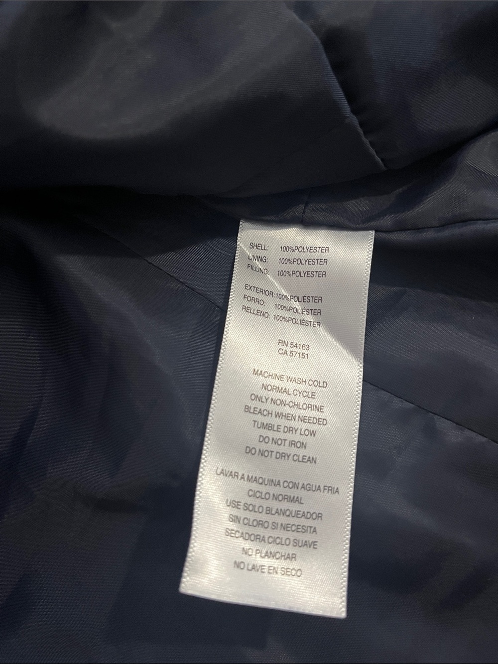 Tommy Hilfiger Quilted Navy  Jacket - Picture 7 of 7
